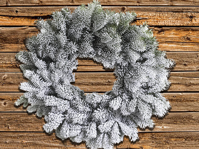 La couronne de noël naturelle