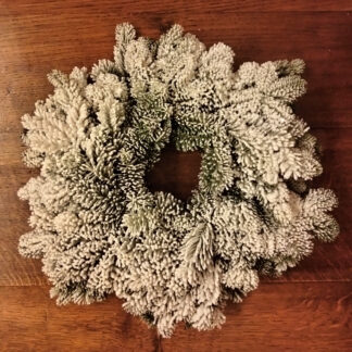 COURONNE FLOQUEE 35cm