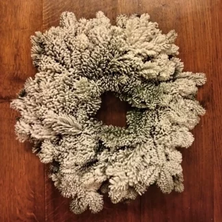 couronne de noël floquée 35cm