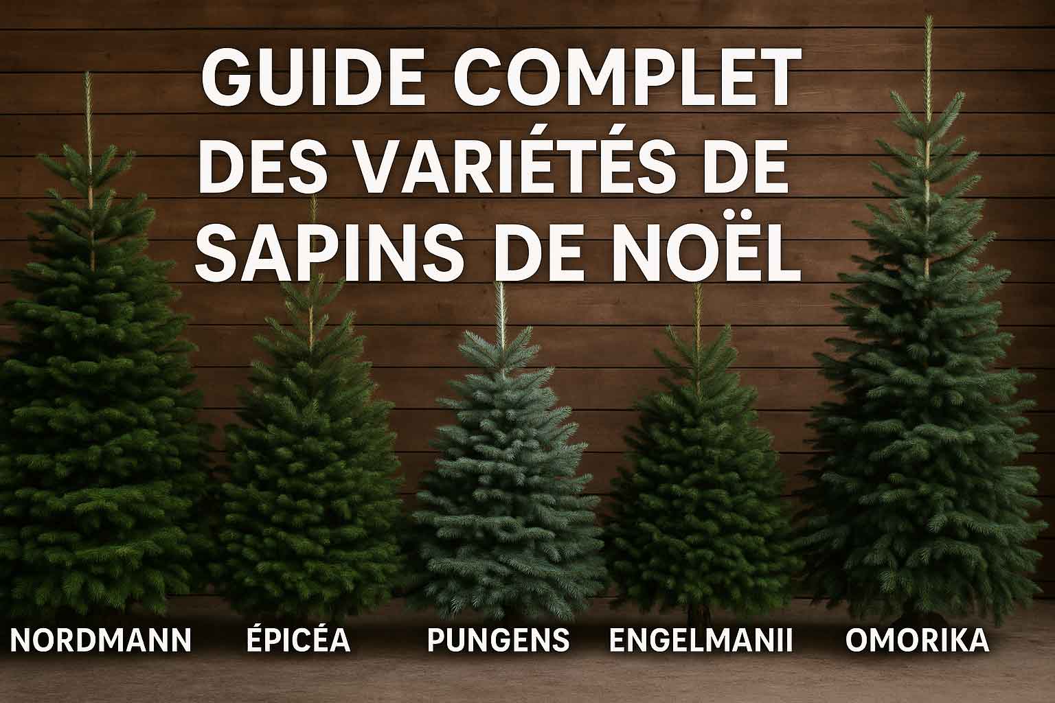guide complet des variétés de sapins de noel