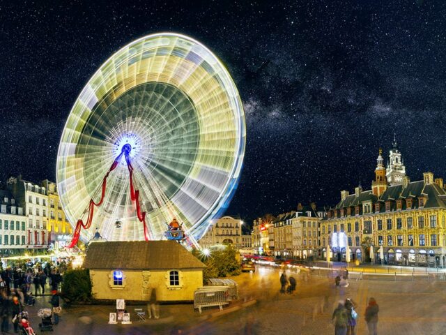 Le cœur de Noël à Lille : Grand’Place, grande roue et sapin illuminé