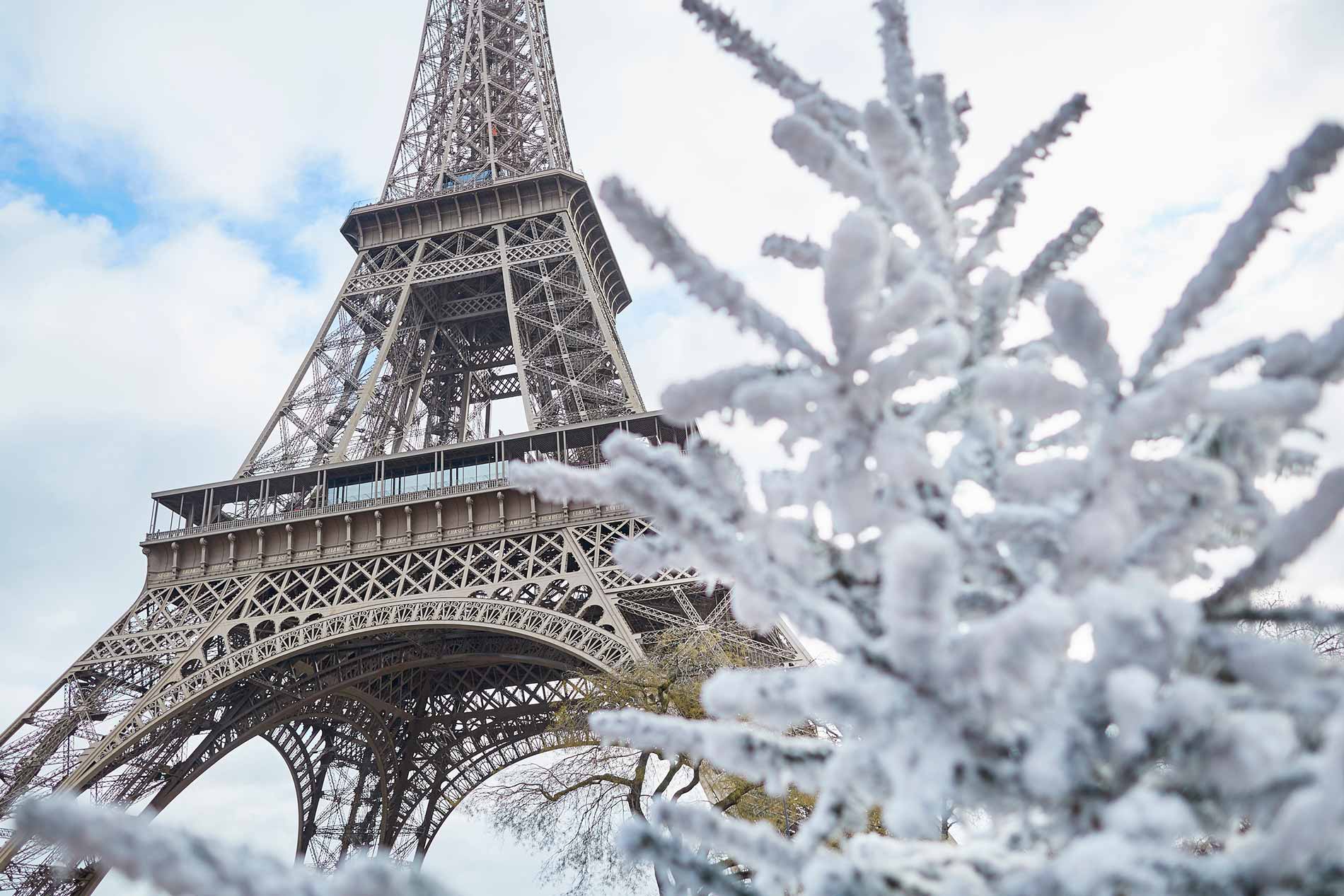 ville de Paris pendant les fêtes de Noel