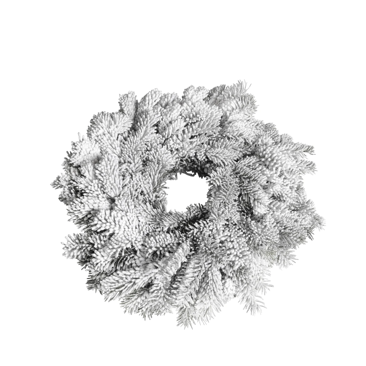 couronne floquée 50cm